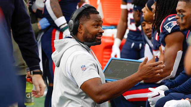 New England Patriots head coach Jerod Mayo